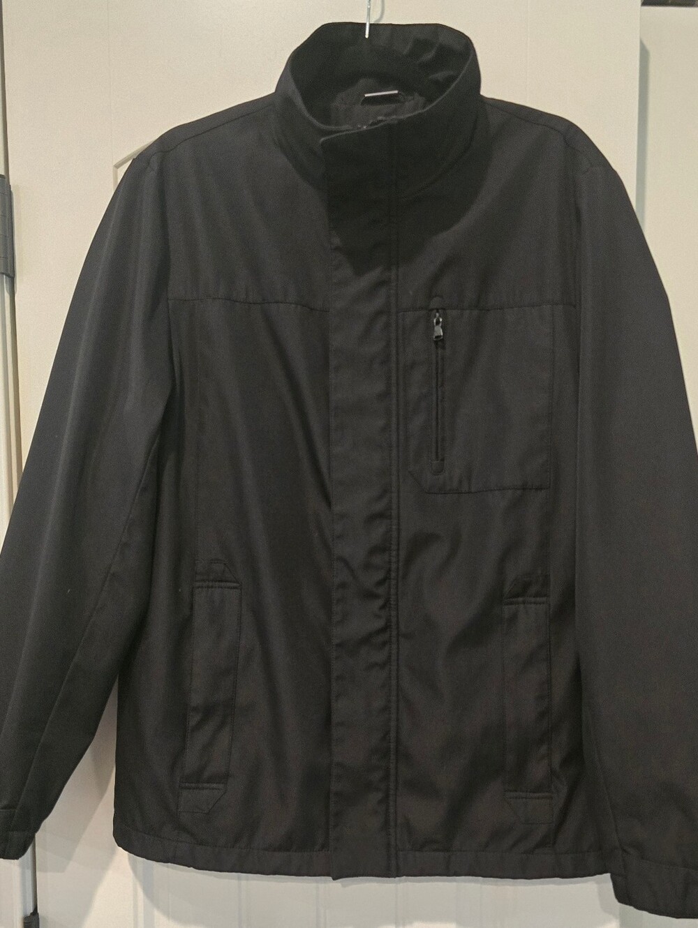 Calvin Klein Men's Black Casual Stand-Collar Jacket Size S